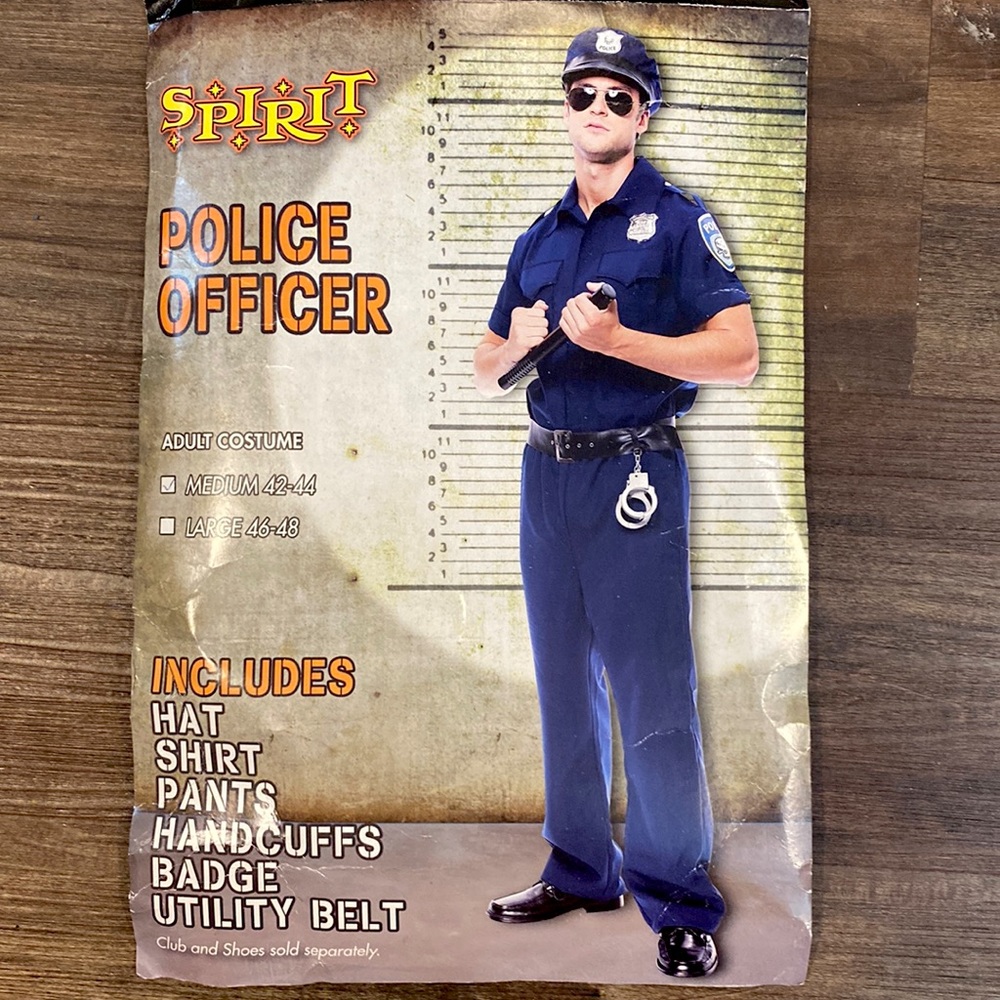 Men’s Police Officer Halloween Costume L
